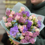 Delicate bouquet with lilac and freesias «Spring in Lviv»