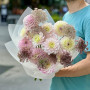 Romantic light bouquet of dahlias «Victorian Lace»