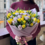 Романтичний мікс з хрумких піоновидних тюльпанів «Лавандовий лимонад»