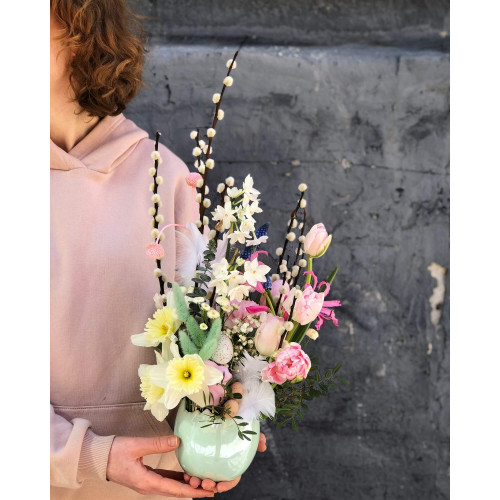 Пасхальна композиція «Котики»