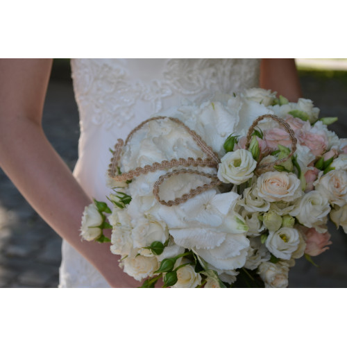 Wedding bouquet with hydrangea