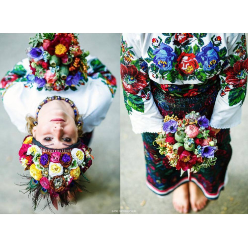 Букет нареченої для буковинського весілля