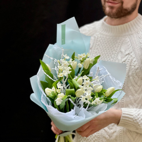 Bouquet «Snowy compliment»