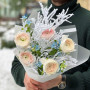 Bouquet «Snowy ranunculi»